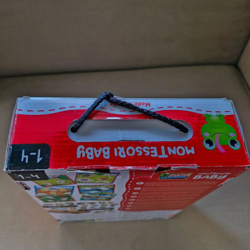 Lisciani Montessori Baby Box Play Family educational toy like new