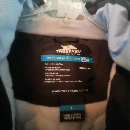 Trespass women's jacket new size Large