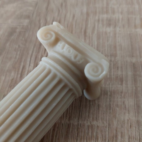 Decorative candle 10 cm Ionic column style new