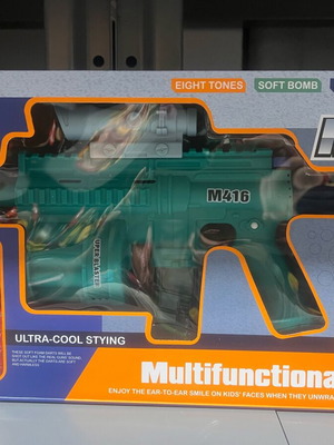 Multifunctional M416 Toy Gun new with soft darts and bubbles