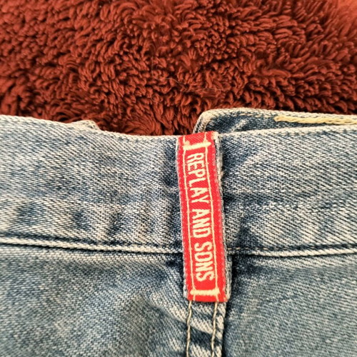 Replay vintage denim high-waisted shorts like new, size S