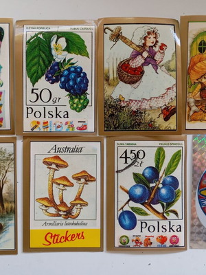 Αυτοκόλλητα 80s Carousel & Panini 8 τεμάχια σαν καινούργια