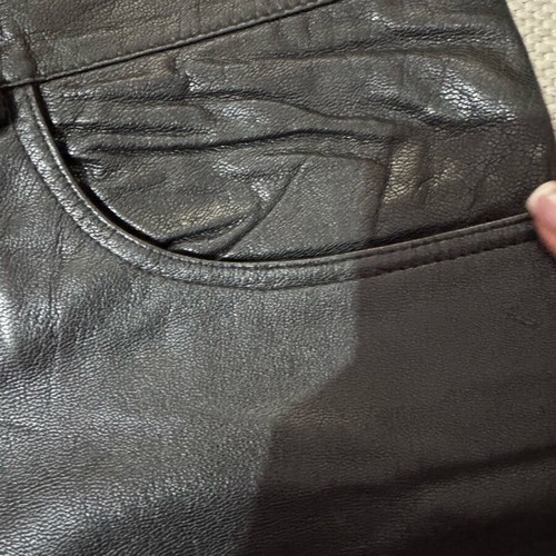 Leather pants black like new, size XXL
