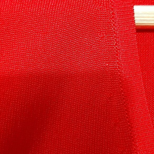 Zara cocktail blouse medium red long sleeve knit like new