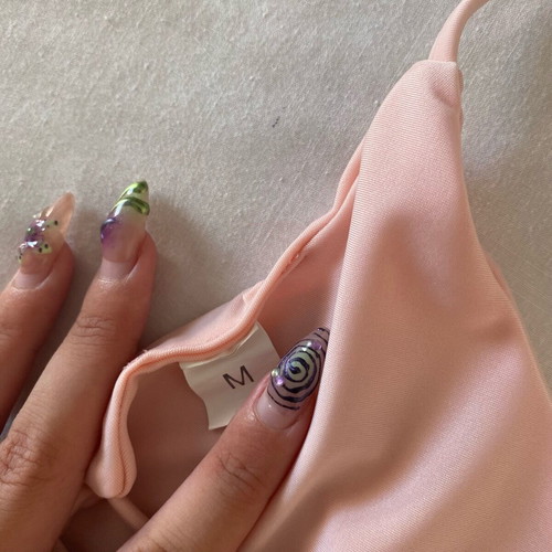 Baby pink bikini top in like new condition