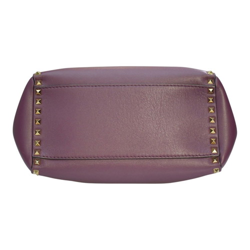 Valentino Garavani Rockstud Small Tote bag like new, plum purple leather