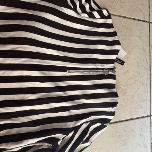H&M Divided striped bodycon mini dress new with tags, black and white