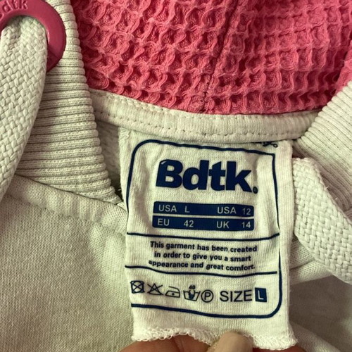 Bdtk sweatshirt like new, size L, white