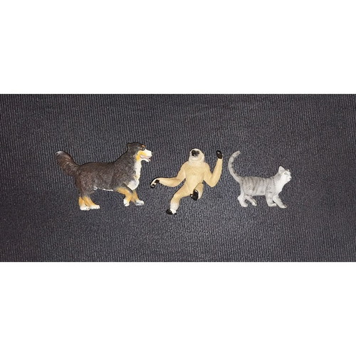 Animal figures used, set of 3, Collecta and Bullyland