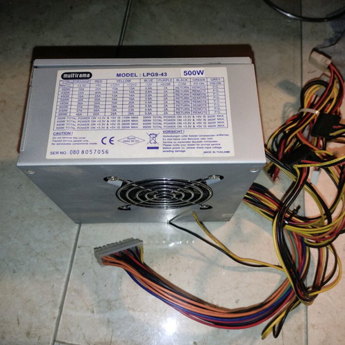 Power supply 500W used, fully functional