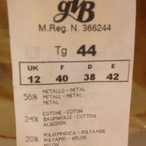 My Time No44 Metallic Top new, beige
