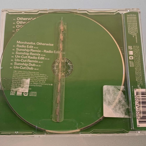 Morcheeba Otherwise CD single used, 7 tracks, made in Germany