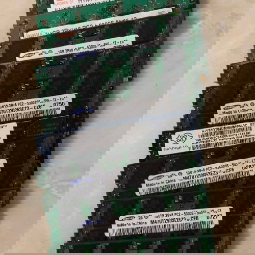 Μνήμες για φορητό υπολογιστή RAM SO-DIMM DDR2 1GB