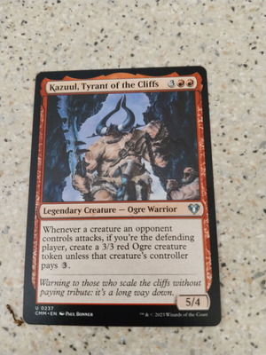 Magic the Gathering Kazuul, Tyrant of the Cliffs κάρτα καινούργια