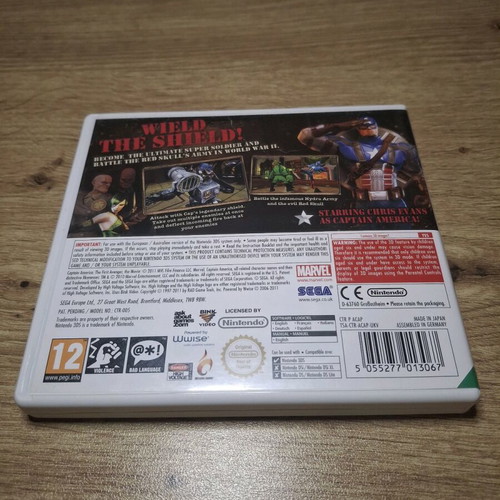 Captain America 3DS game like new