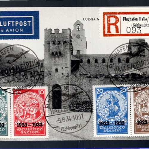 Σειρά γραμματοσήμων Deutsches Reich μεταχειρισμένη, 1933, κομπλε