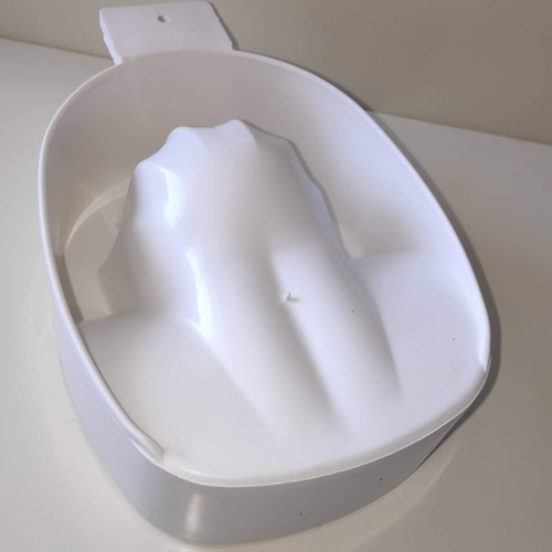 Plastic manicure bowl white, new, pack of 6 pieces