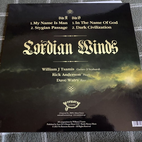 Lordian Winds Warlord vinyl record, metal