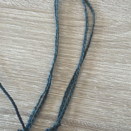 Necklace with opal and white quartz crystals, like new, adjustable