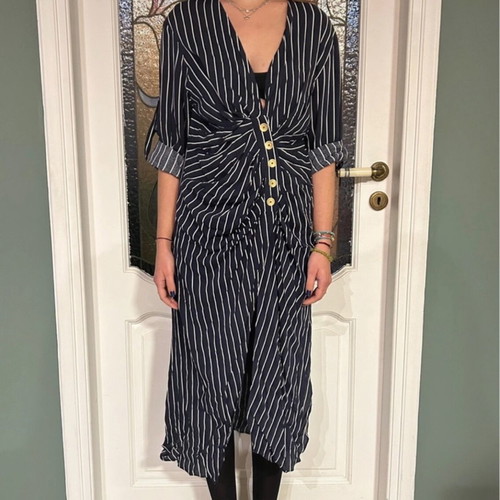 Zara Long Asymmetric Airy Shirt XS Like New