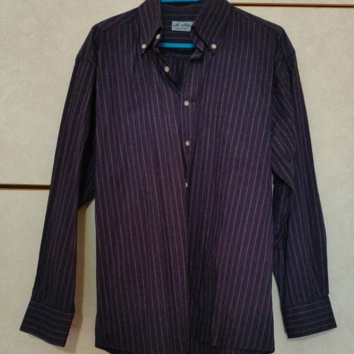 Men's Cotton Shirt L like new, purple, 100% cotton