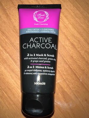 Active Charcoal 2 in 1 Face Mask like new
