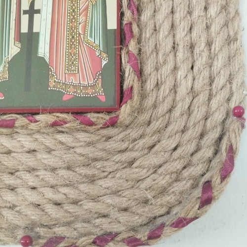 Collectible Mount Athos Icon 1991 Saint Constantine and Helen handmade