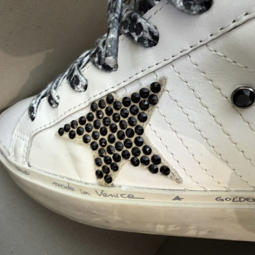 Golden Goose Hi Star leather trainers like new, size 39, white
