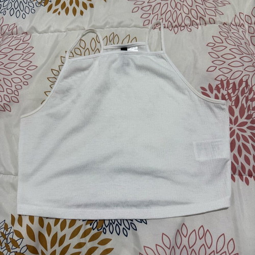 Crop top H&M used, size small, white