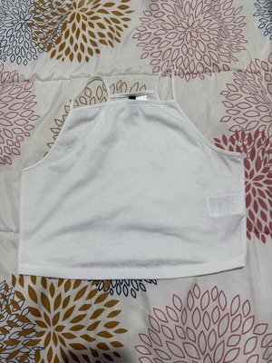 Crop top H&M used, size small, white