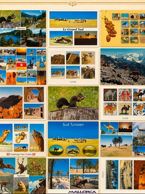 Vintage postcard set of 15 travel collectibles