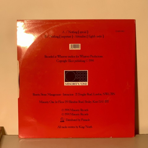 Rosetta Stone Nothing 12'' Vinyl Maxi-Single used, 1994 goth rock