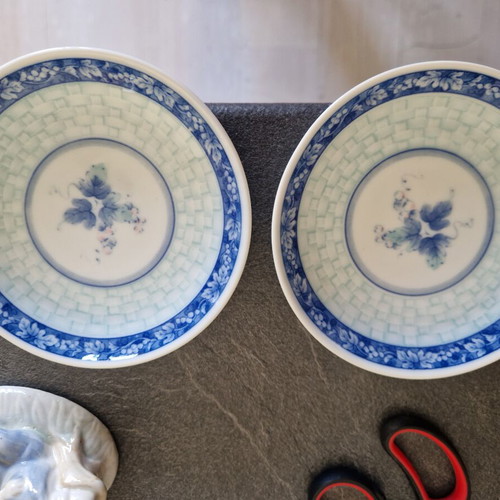 Plates used, glass candy set