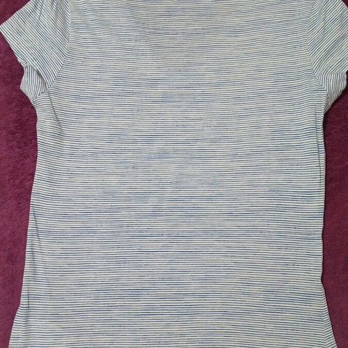 Thomas Burberry women's blouse used, white and blue, size XS