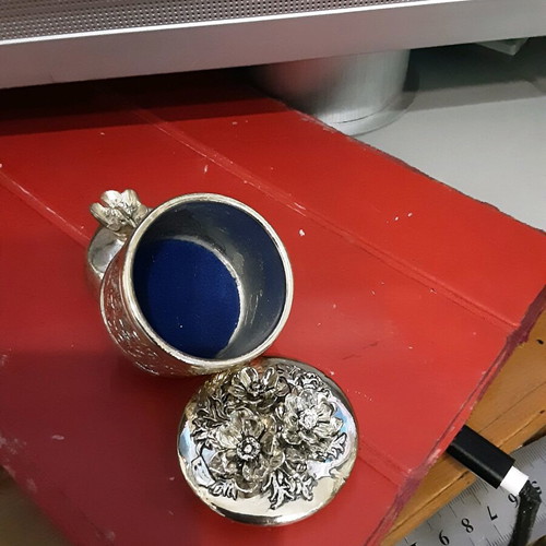 Silver-plated set like new, 3 pieces