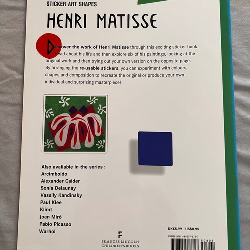 Two art books for children Matisse and Calder used