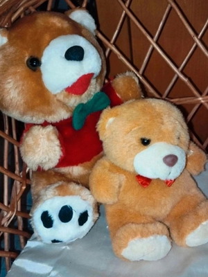 Teddy bears like new, set of four