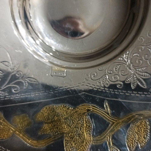 24K decorative plate like new with embossed gold decoration