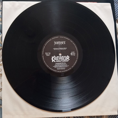 Kreator Pleasure to Kill vinyl record 1986 first edition like new