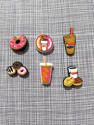 Decorative shoe charms new, colorful set