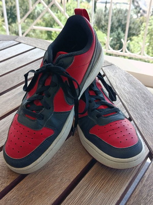 Nike Court Borough Low Recraft μέγεθος 40 σαν καινούργιο, κόκκινο-μαύρο-λευκό