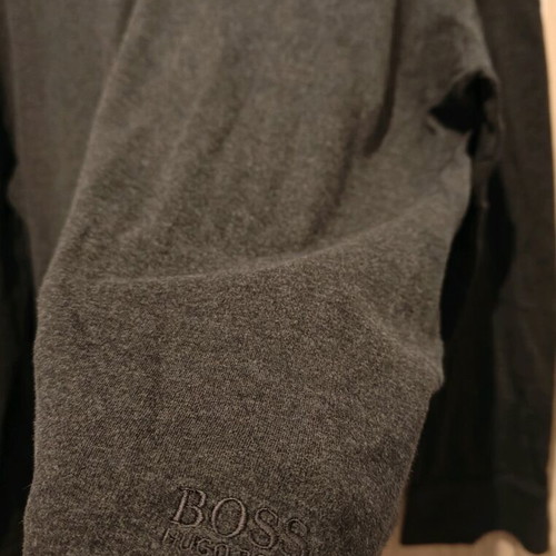 Hugo Boss Men's Cotton Shirt Dark Gray XXL Used