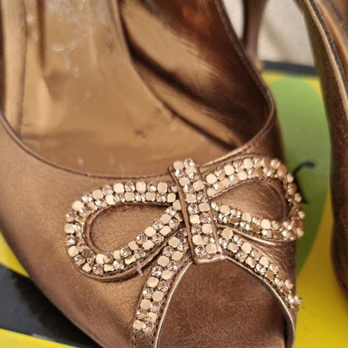J.Bournazos shoes used, size 40, bronze pumps