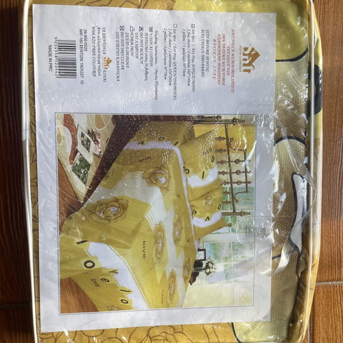 Snt Home Collection single bed sheet set 3 pcs yellow new