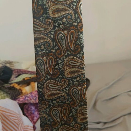 Silk tie new with unique paisley design