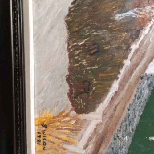 Oil painting on canvas used, 1981