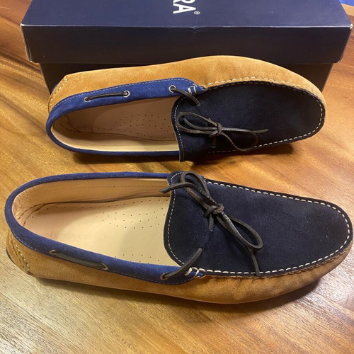 Terra loafers size 45 like new, blue and brown