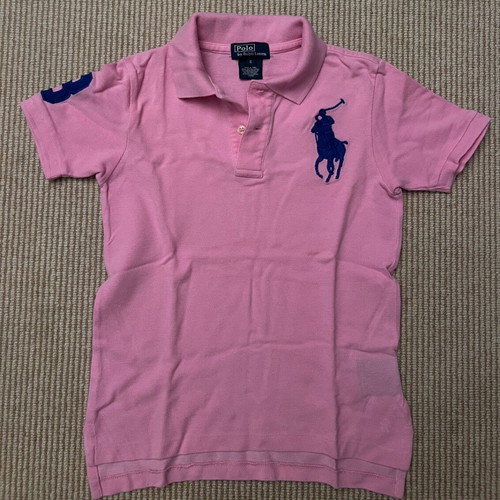 Ralph Lauren polo shirt 6 years old, cotton, like new, dark pink