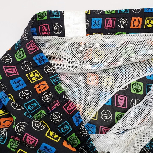 Phona App Icon men's swim shorts size S like new, colorful
