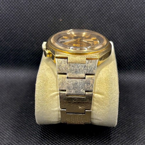 Seiko Bellmatic used gold-plated watch with original integrated bracelet